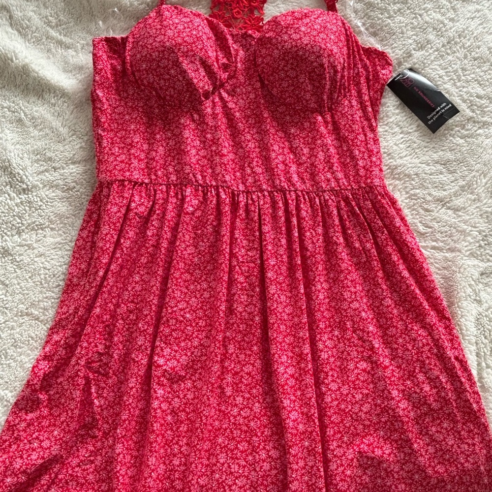 Red Floral Dress
